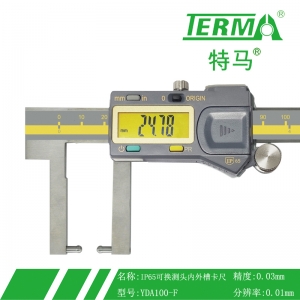 YDA100F可换测头内外槽数显卡尺
